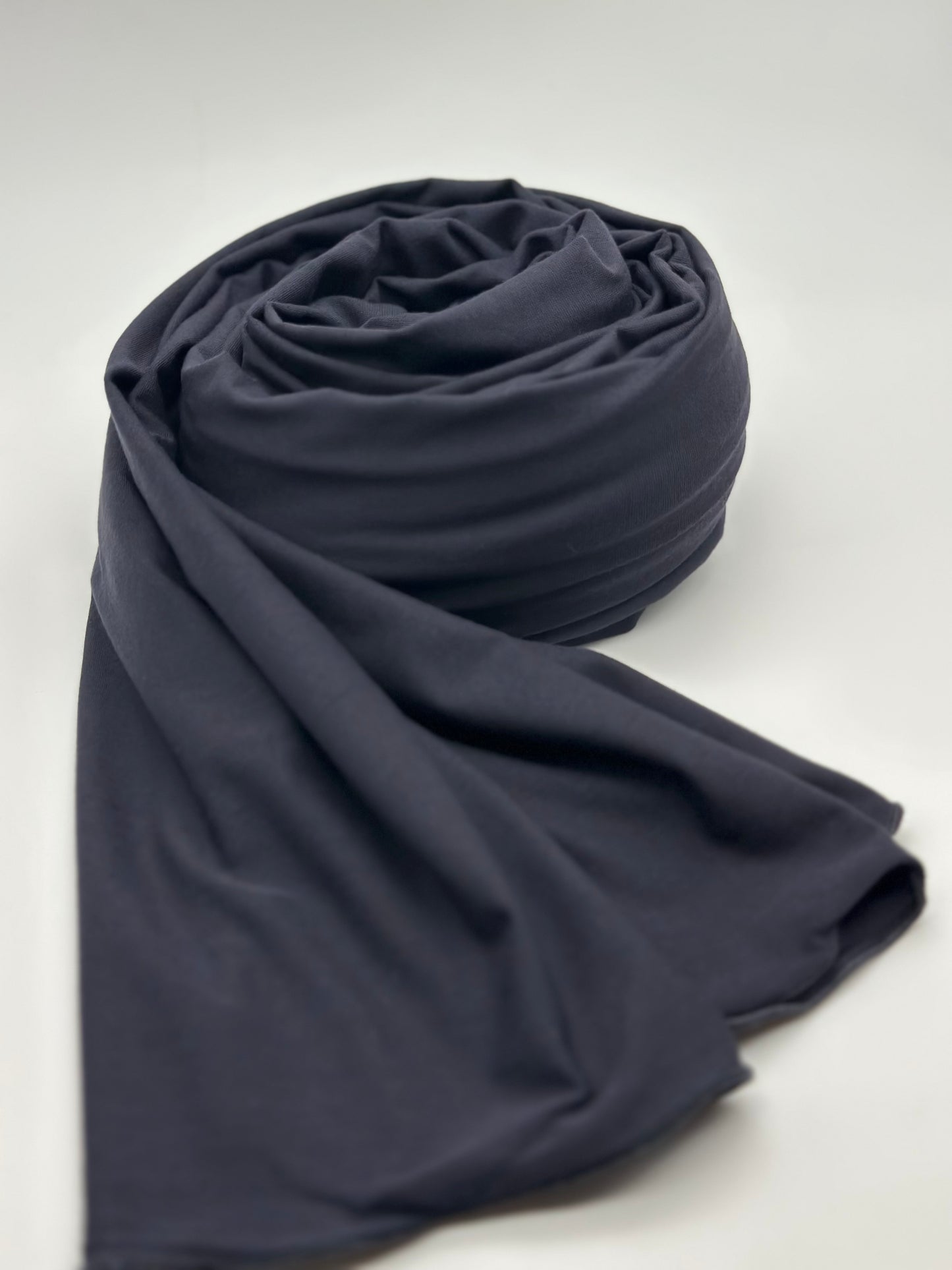 Jersey Hijab anthrazit grau