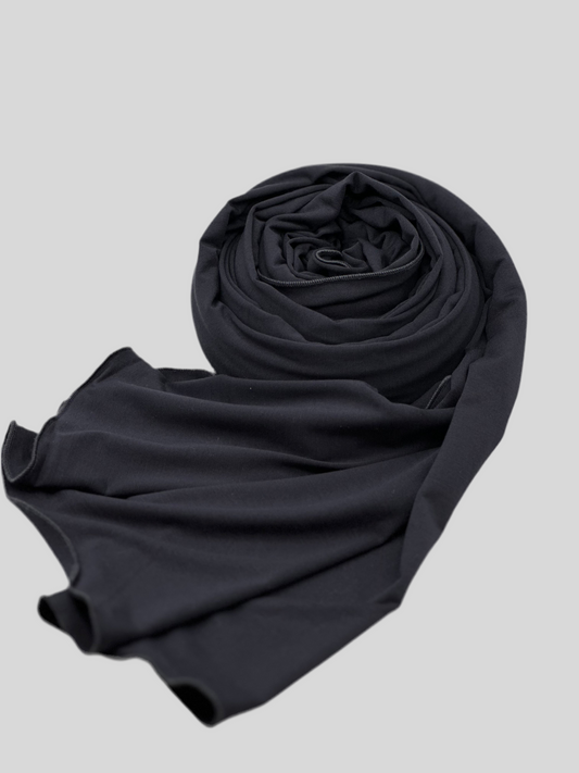 Jersey Hijab anthrazit grau