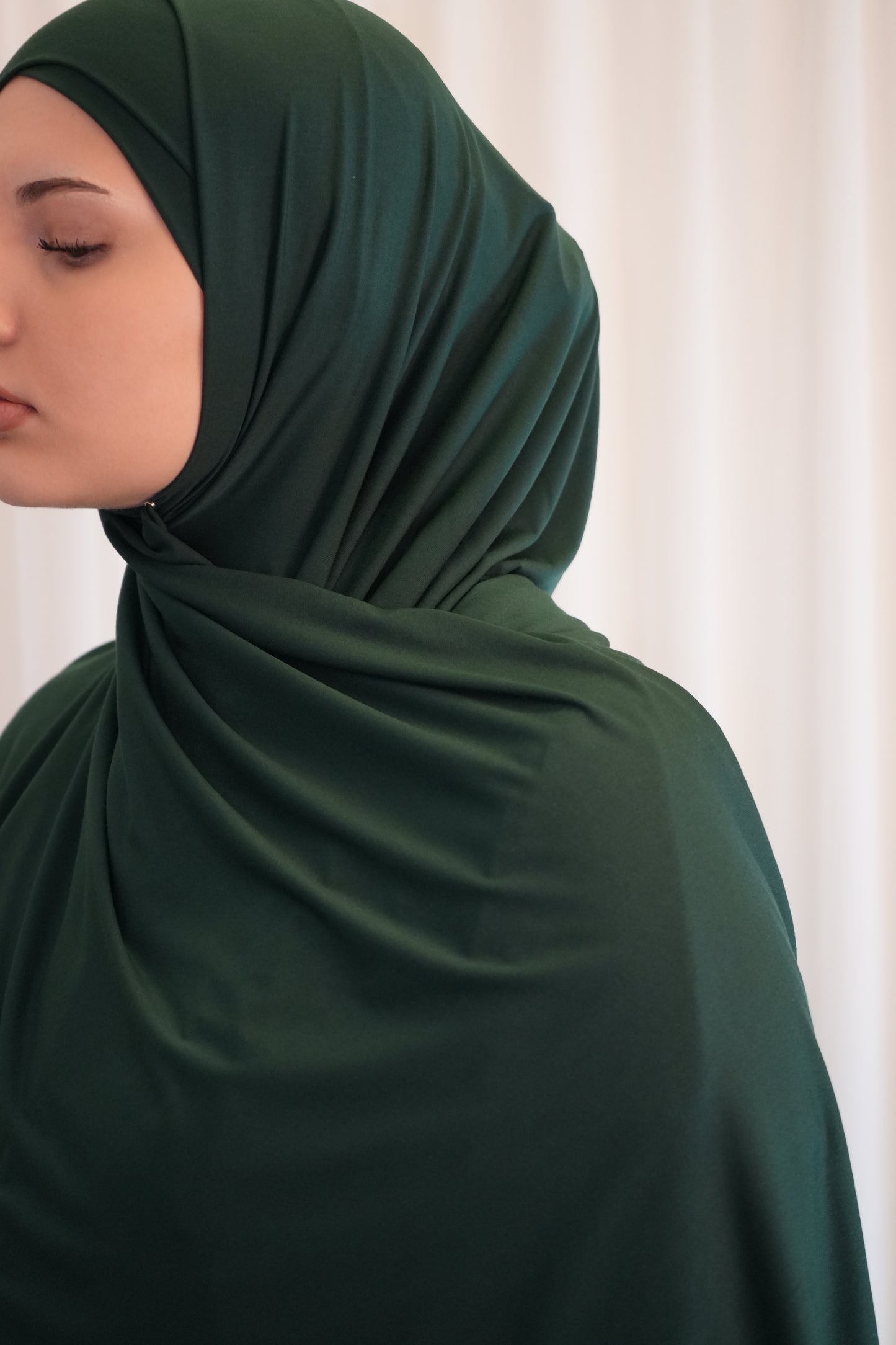 Jersey Hijab Tannengrün