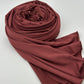 Jersey Hijab rotbraun/kupfer