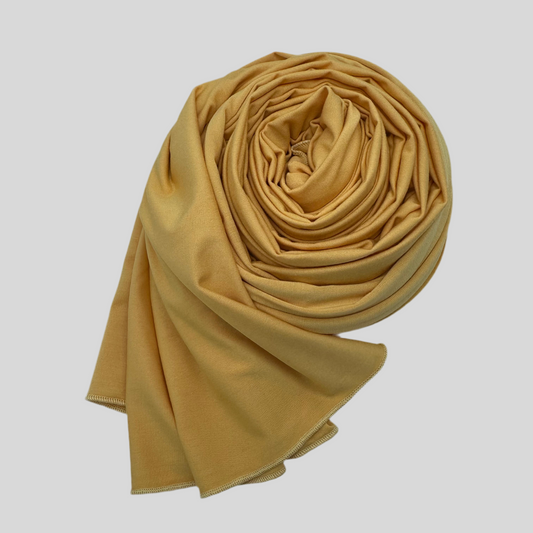 Jersey Hijab mittelgelb