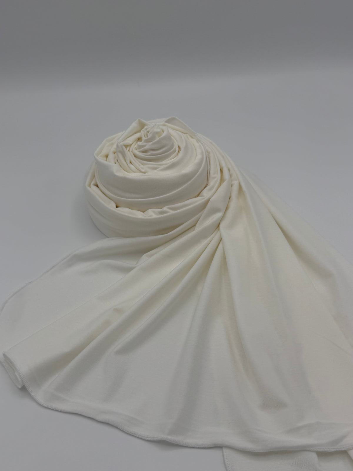 Jersey Hijab ivory elfenbein