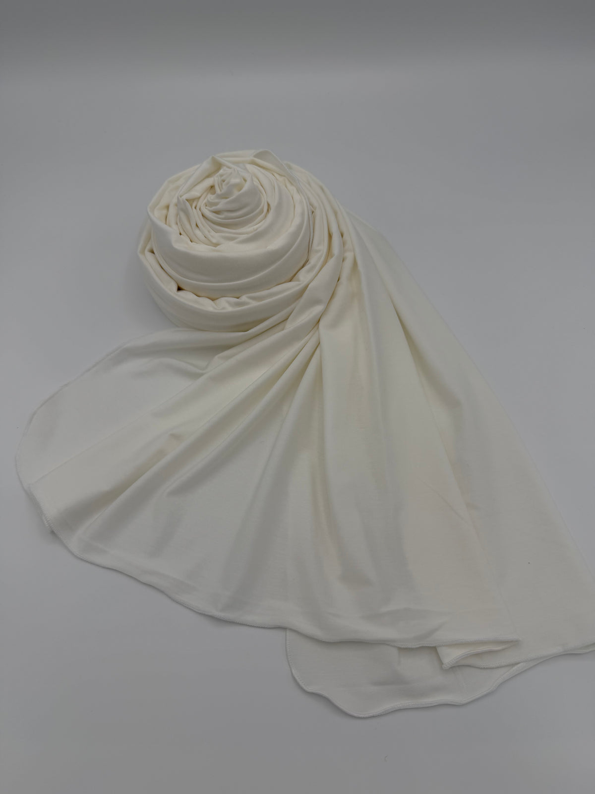 Jersey Hijab ivory elfenbein
