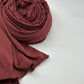 Jersey Hijab rotbraun/kupfer