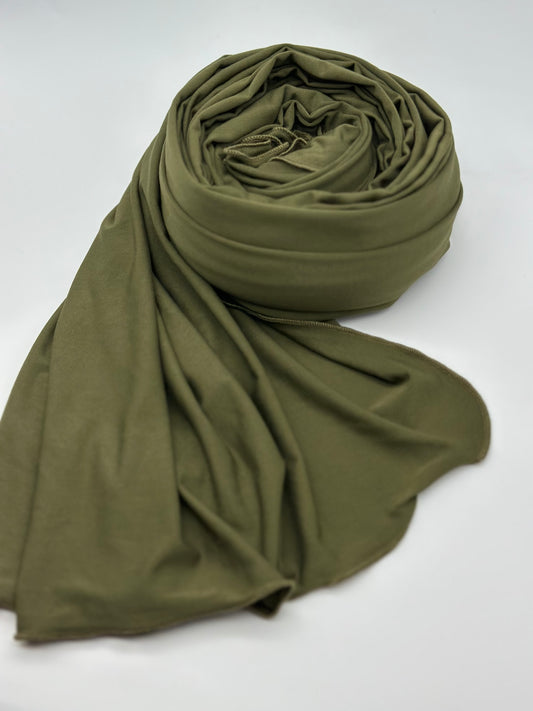 Jersey Hijab Naturgrün