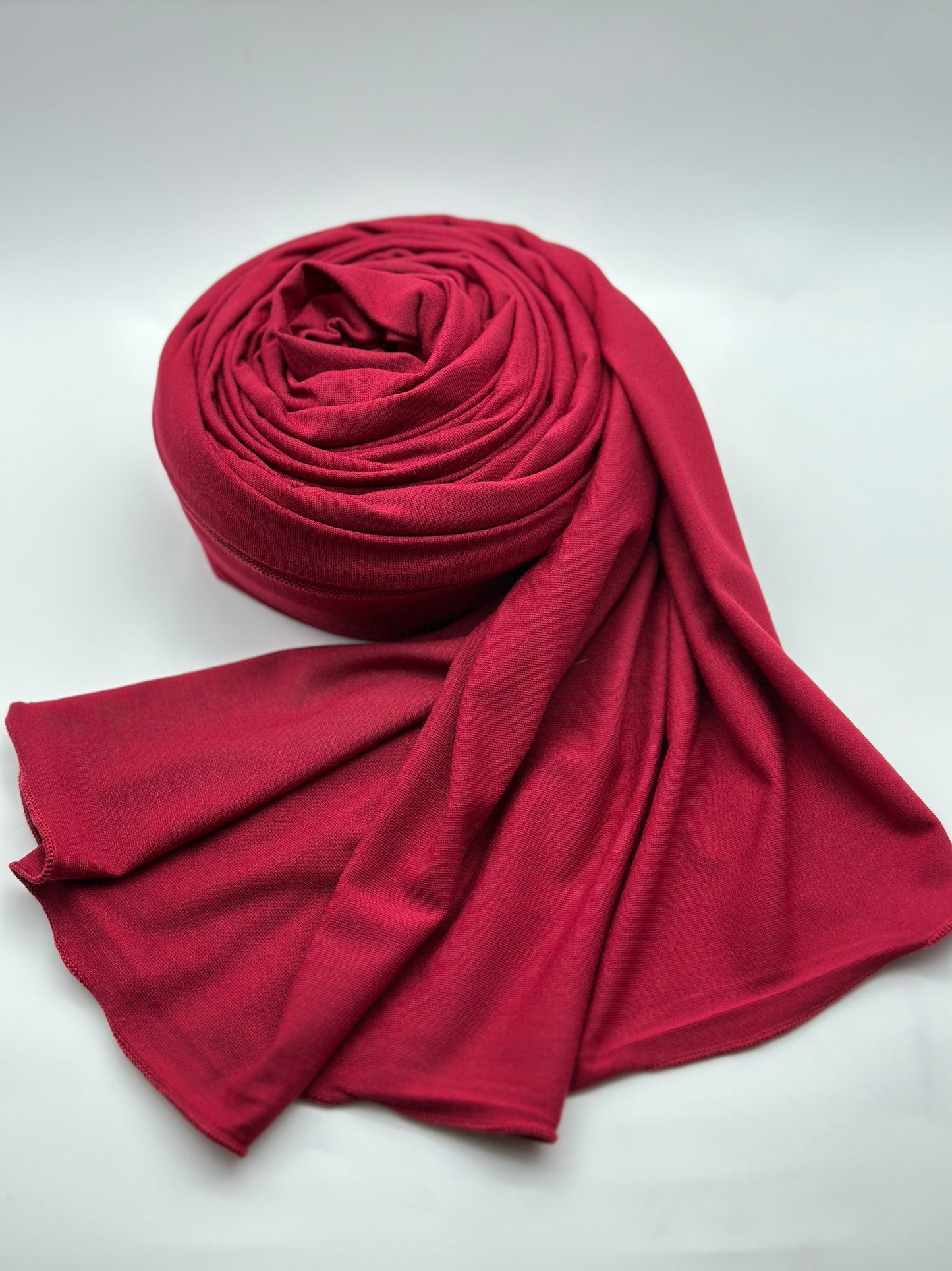 Jersey Hijab Himbeerrot