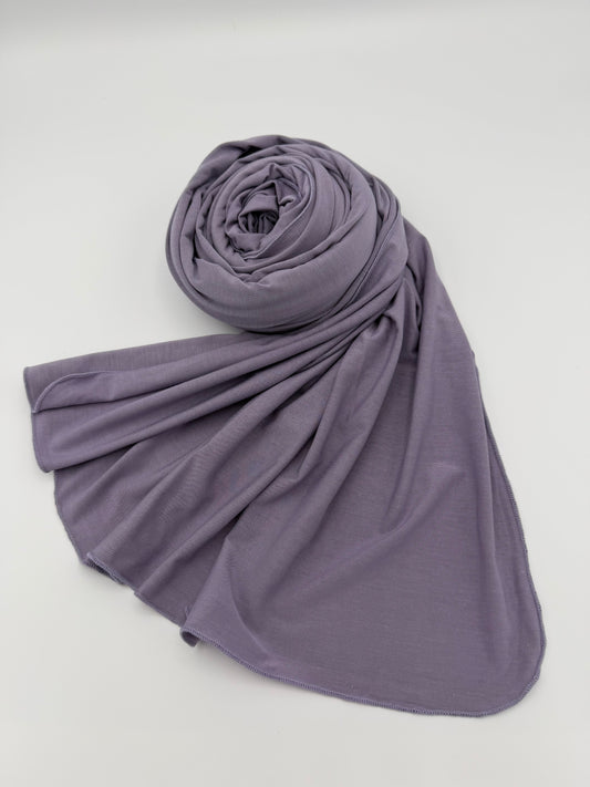 Jersey Hijab Pastell lila neu