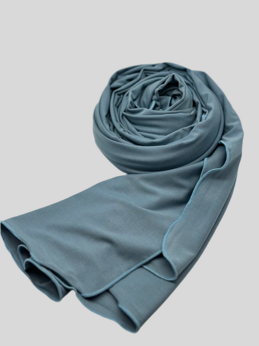 Jersey Hijab Taubenblau