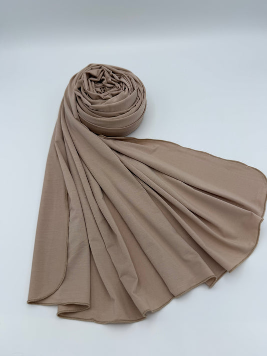 Jersey Hijab Mandelbeige