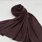 Jersey Hijab braun limitiert