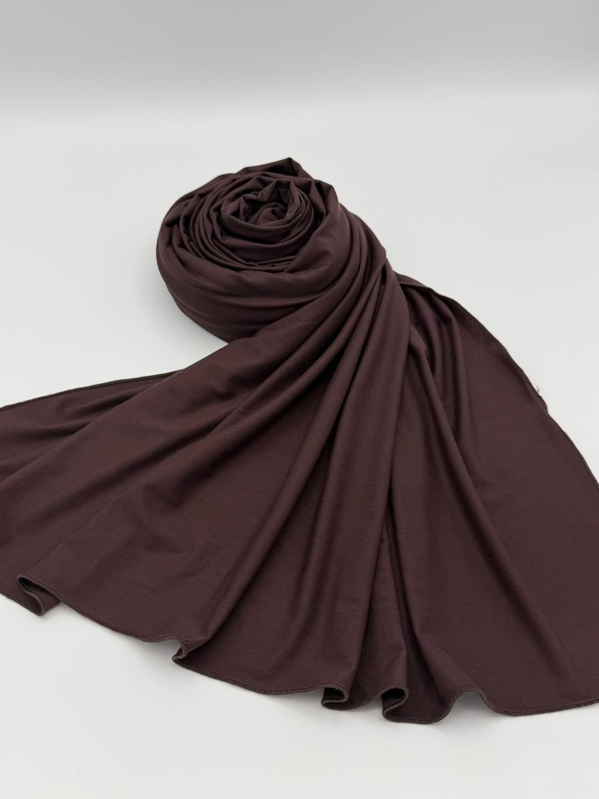 Jersey Hijab braun limitiert