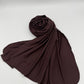 Jersey Hijab braun limitiert