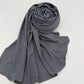 Jersey Hijab Rauchgrau
