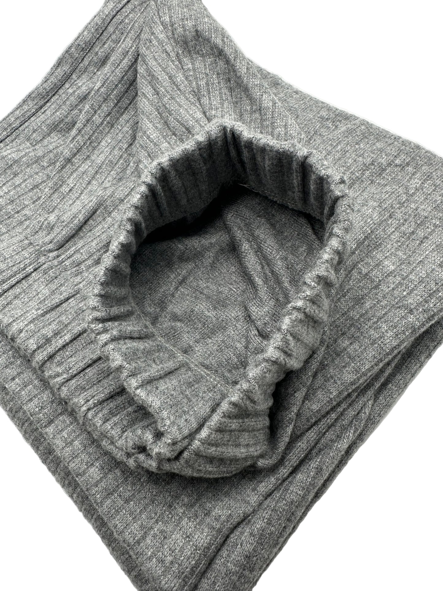 Bleistiftrock Strick hellgrau