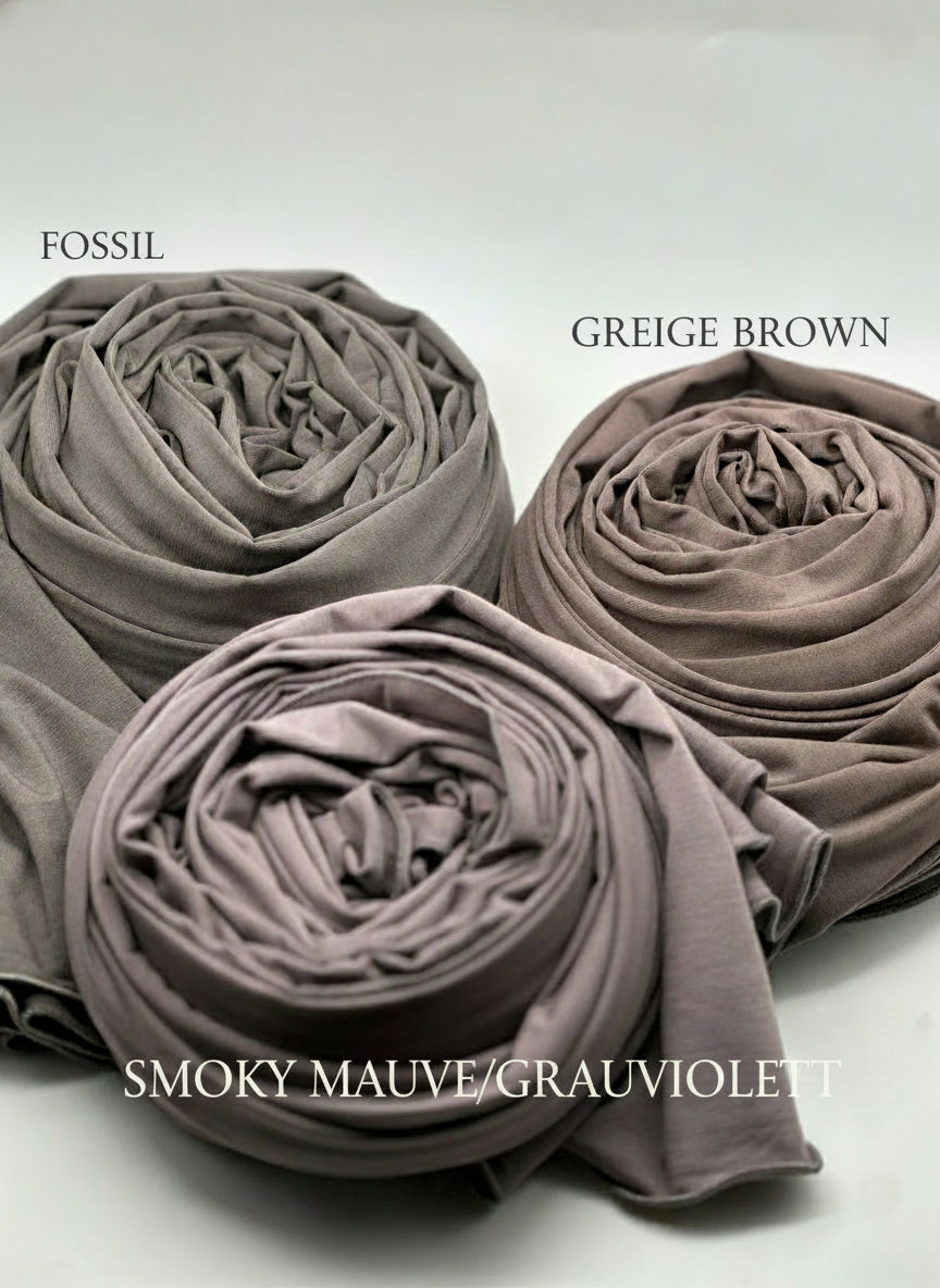 Jersey Hijab Greige Brown