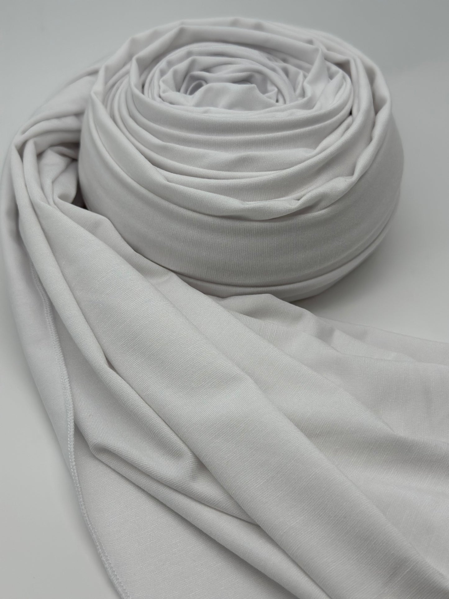 Jersey Hijab naturweiß