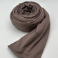 Jersey Hijab taupe braun