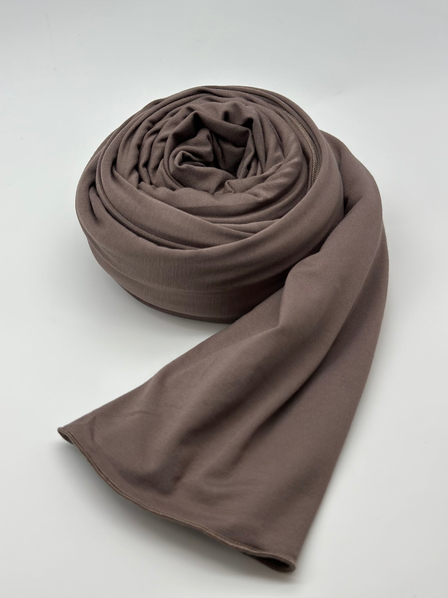 Jersey Hijab taupe braun