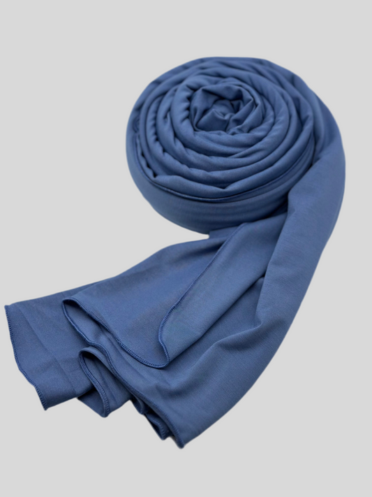 Jersey Hijab jeansblau