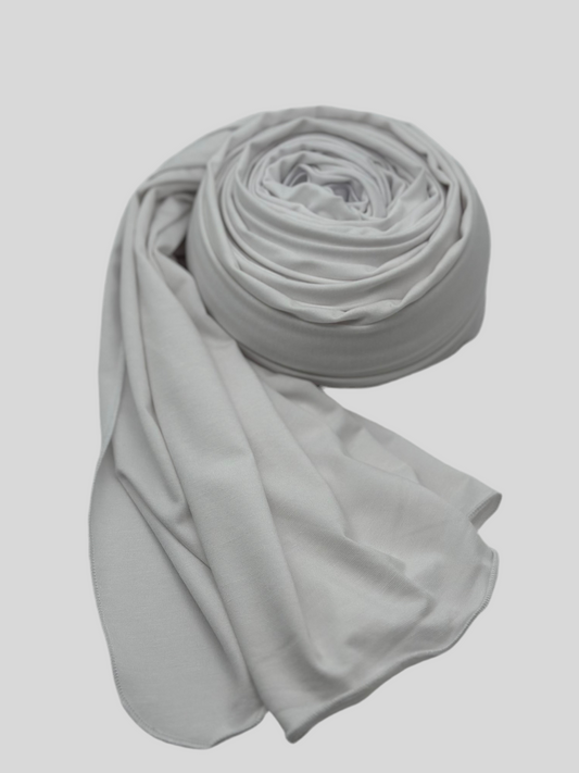 Jersey Hijab naturweiß