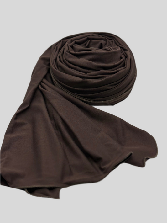 Jersey Hijab chocolate