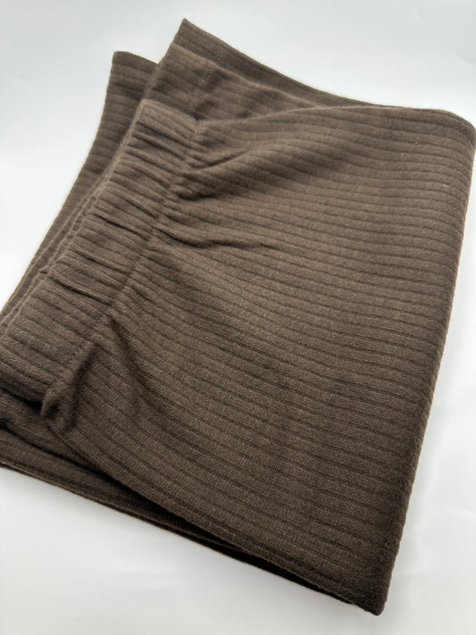 Bleistiftrock Strick braun