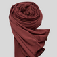 Jersey Hijab rotbraun/kupfer