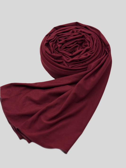 Jersey Hijab kirschrot