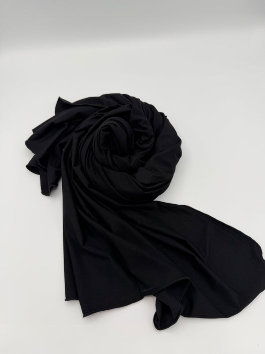 Jersey Hijab schwarz