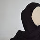 Jersey Hijab schwarz