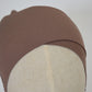Bonnet wendbar taupe